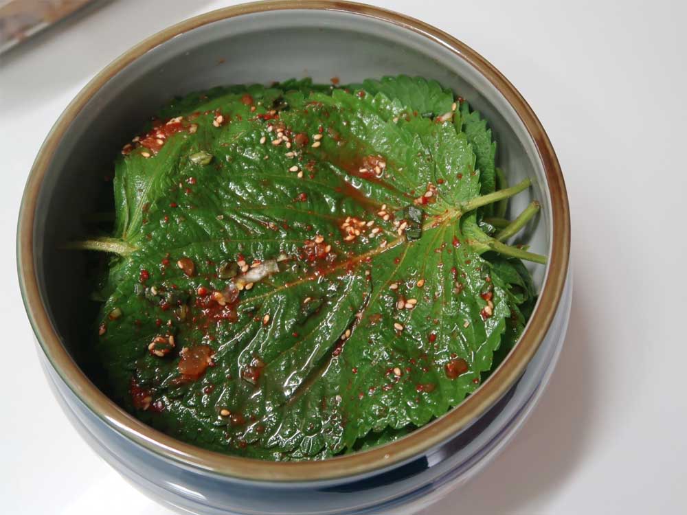 kim chi lá mè Hàn Quốc - Món ăn từ rau củ - Phương pháp sống khỏe - https://dalatfarm.net/