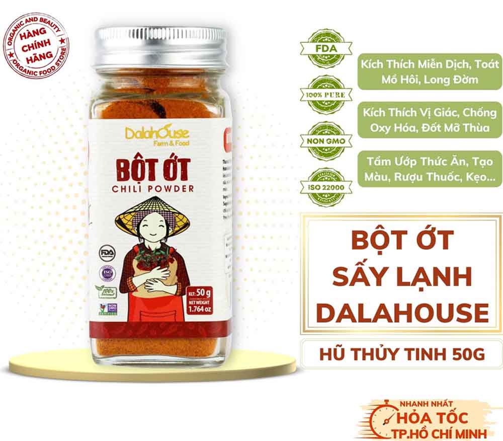 Bột ớt khô - xốt gia vị nấu ăn - rau củ quả sạch - Đặc Sản Đà Lạt - https://dalatfarm.net/