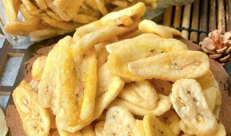 chuối sấy giòn - Rau củ quả sấy - Đặc Sản ĐàLạt - https://dalatfarm.net/