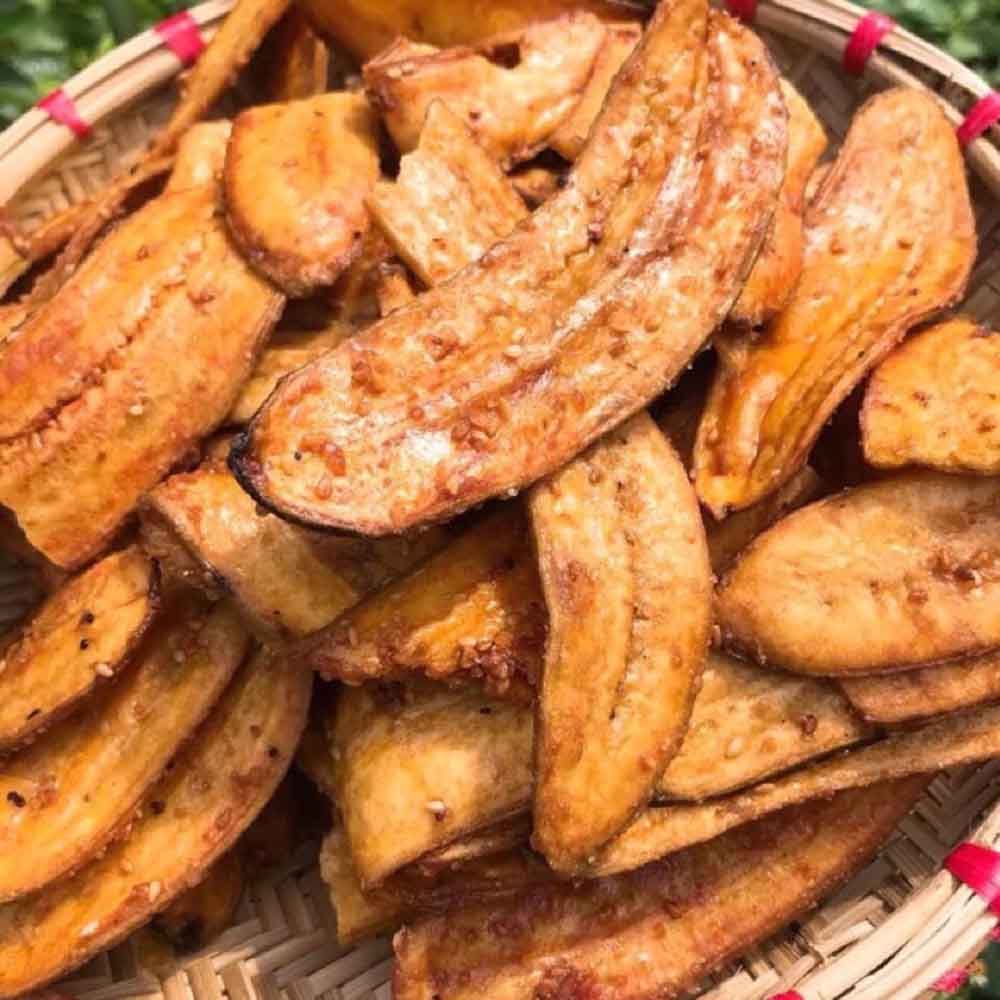 chuối sấy mè đường - Rau củ quả sấy - Đặc Sản ĐàLạt - https://dalatfarm.net/