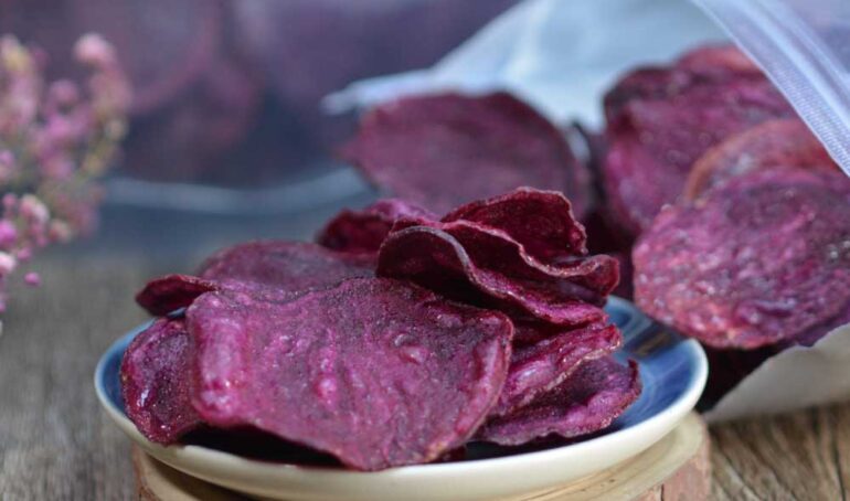 khoai lang tím sấy - Rau củ quả sấy - Đặc Sản ĐàLạt - https://dalatfarm.net/