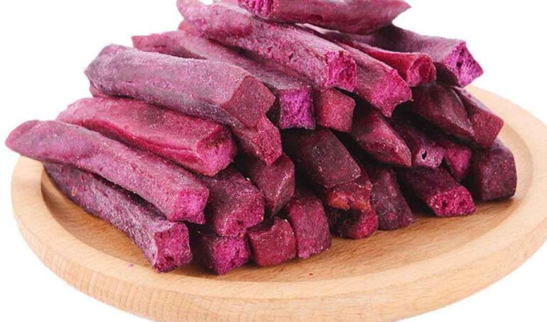 khoai lang tím sấy khô - Rau củ quả sấy - Đặc Sản ĐàLạt - https://dalatfarm.net/