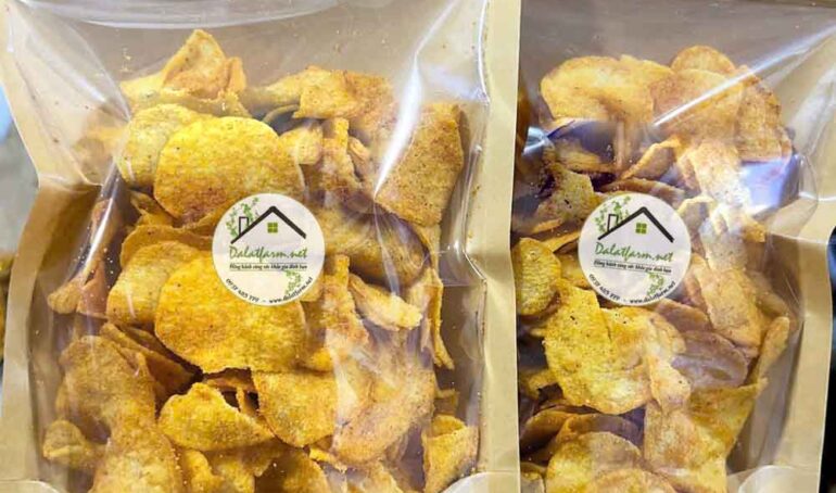 khoai tây sấy vị trứng muối - món ăn từ rau củ - phương pháp sống khỏe - Đặc Sản Đà Lạt - https://dalatfarm.net/