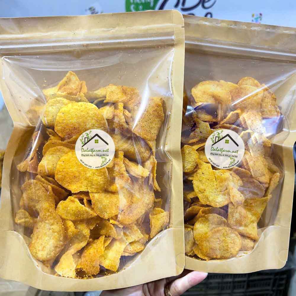 khoai tây sấy vị trứng muối - món ăn từ rau củ - phương pháp sống khỏe - Đặc Sản Đà Lạt - https://dalatfarm.net/