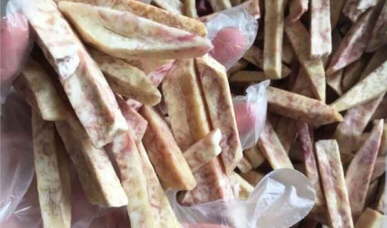 khoai môn sấy giòn - món ăn từ rau củ - phương pháp sống khỏe - Đặc Sản Đà Lạt - https://dalatfarm.net/