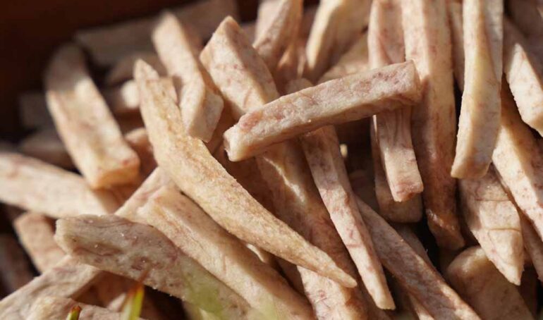 khoai môn sấy khô - món ăn từ rau củ - phương pháp sống khỏe - Đặc Sản Đà Lạt - https://dalatfarm.net/