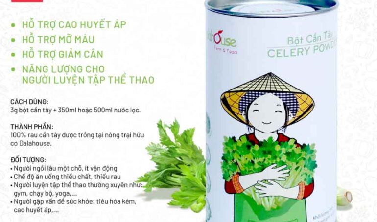 cách pha bột cần tây - cách làm đẹp tự nhiên- phương pháp sống khỏe - Đặc Sản Đà Lạt - https://dalatfarm.net/