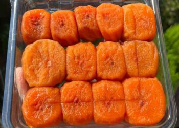 Trái hồng kem - món ăn từ rau củ - phương pháp sống khỏe - Đặc Sản Đà Lạt - https://dalatfarm.net/