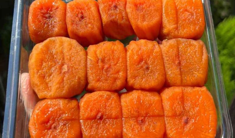 Trái hồng kem - món ăn từ rau củ - phương pháp sống khỏe - Đặc Sản Đà Lạt - https://dalatfarm.net/