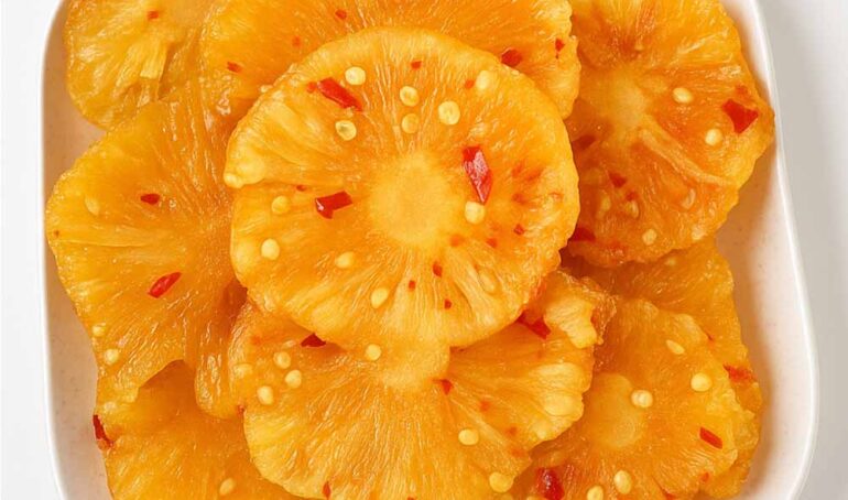 thơm sấy dẻo chua cay - món ăn từ rau củ - phương pháp sống khỏe - Đặc Sản Đà Lạt - https://dalatfarm.net/