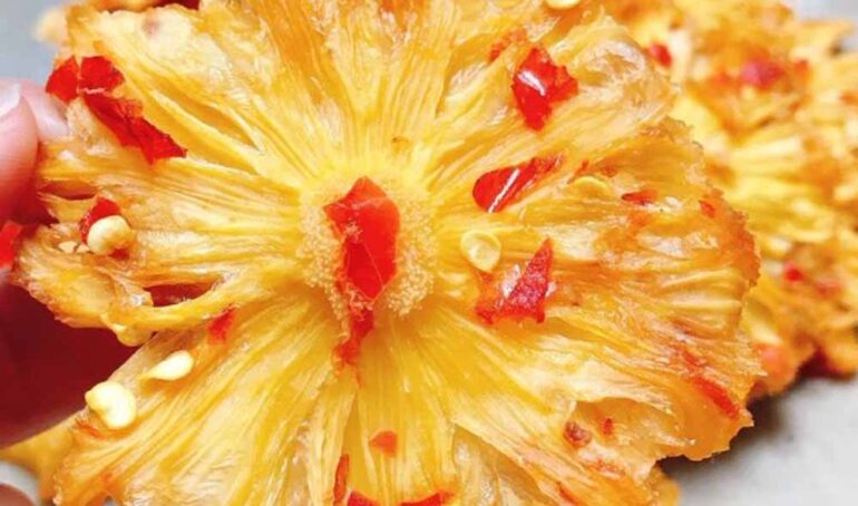 thơm sấy dẻo muối ớt - món ăn từ rau củ - phương pháp sống khỏe - Đặc Sản Đà Lạt - https://dalatfarm.net/