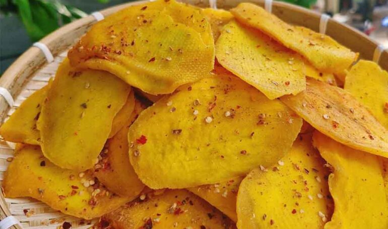 xoài sấy dẻo muối ớt - món ăn từ rau củ - phương pháp sống khỏe - Đặc Sản Đà Lạt - https://dalatfarm.net/