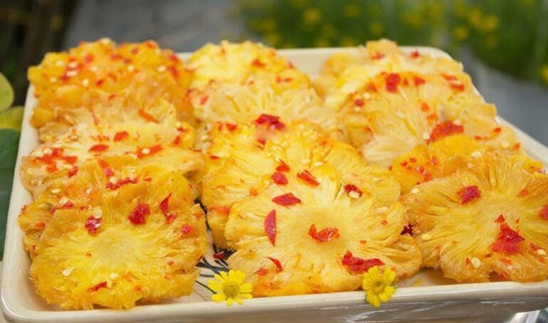 mua thơm sấy muối ớt - món ăn từ rau củ - phương pháp sống khỏe - Đặc Sản Đà Lạt - https://dalatfarm.net/