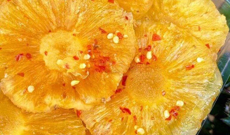 thơm sấy muối ớt Dalat Farm - món ăn từ rau củ - phương pháp sống khỏe - Đặc Sản Đà Lạt - https://dalatfarm.net/