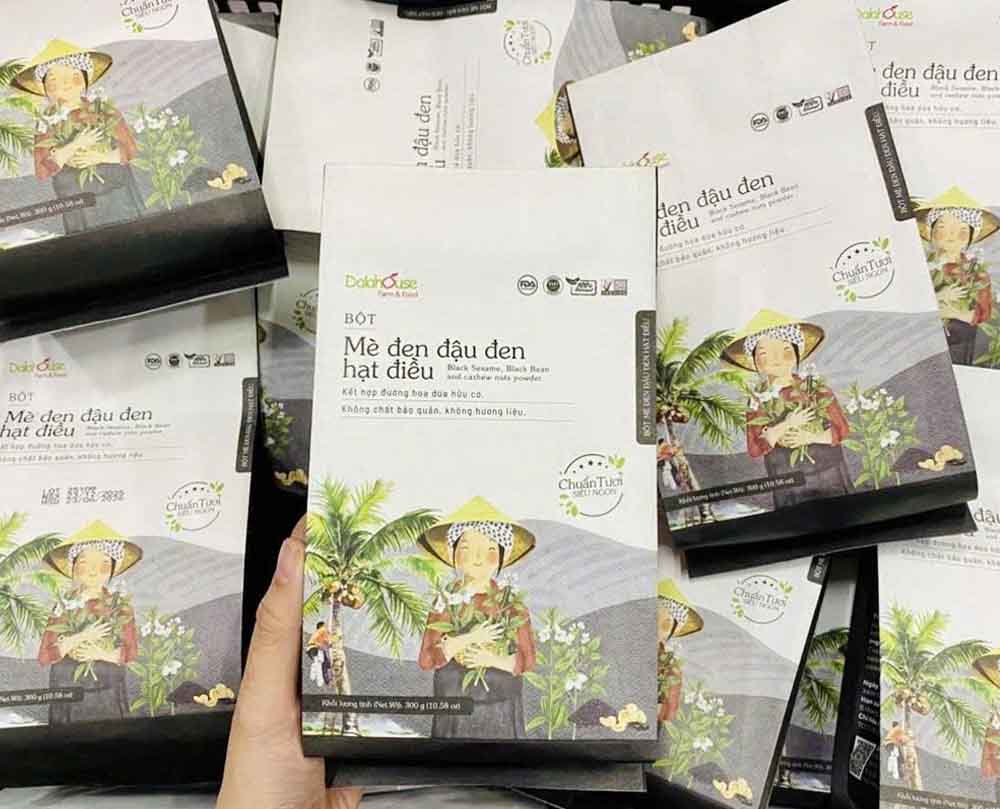 Bột mè đen hạt điều - Sản Phẩm Từ Rau Củ - Rau Củ Quả Sạch - Đặc Sản Đà Lạt - https://dalatfarm.net/