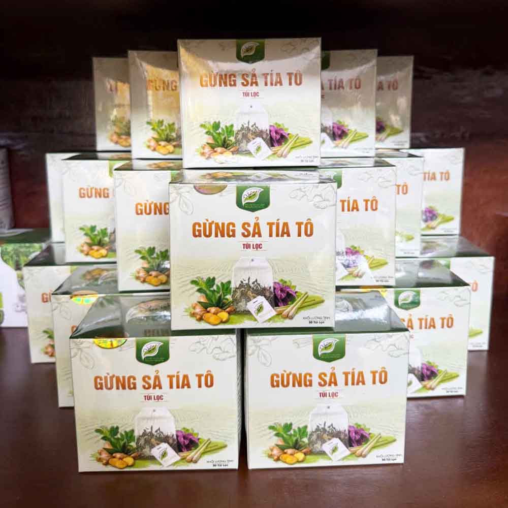 trà gừng sả tía tô - Trà Thảo Mộc - Đặc Sản Đà Lạt - https://dalatfarm.net/