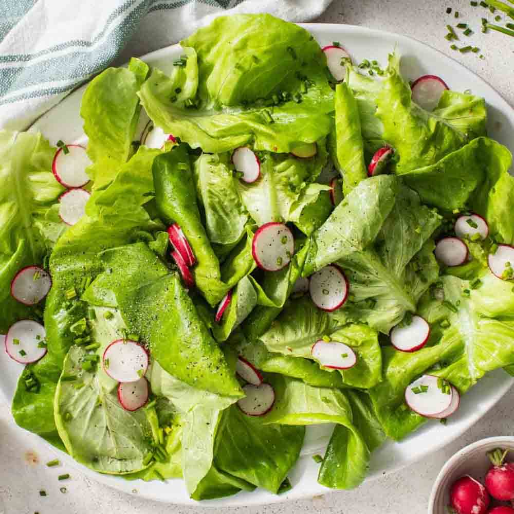 Salad xà lách ăn kèm củ cải đỏ